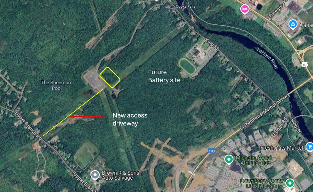 Bridgewater Grid-Scale Battery Facility Map